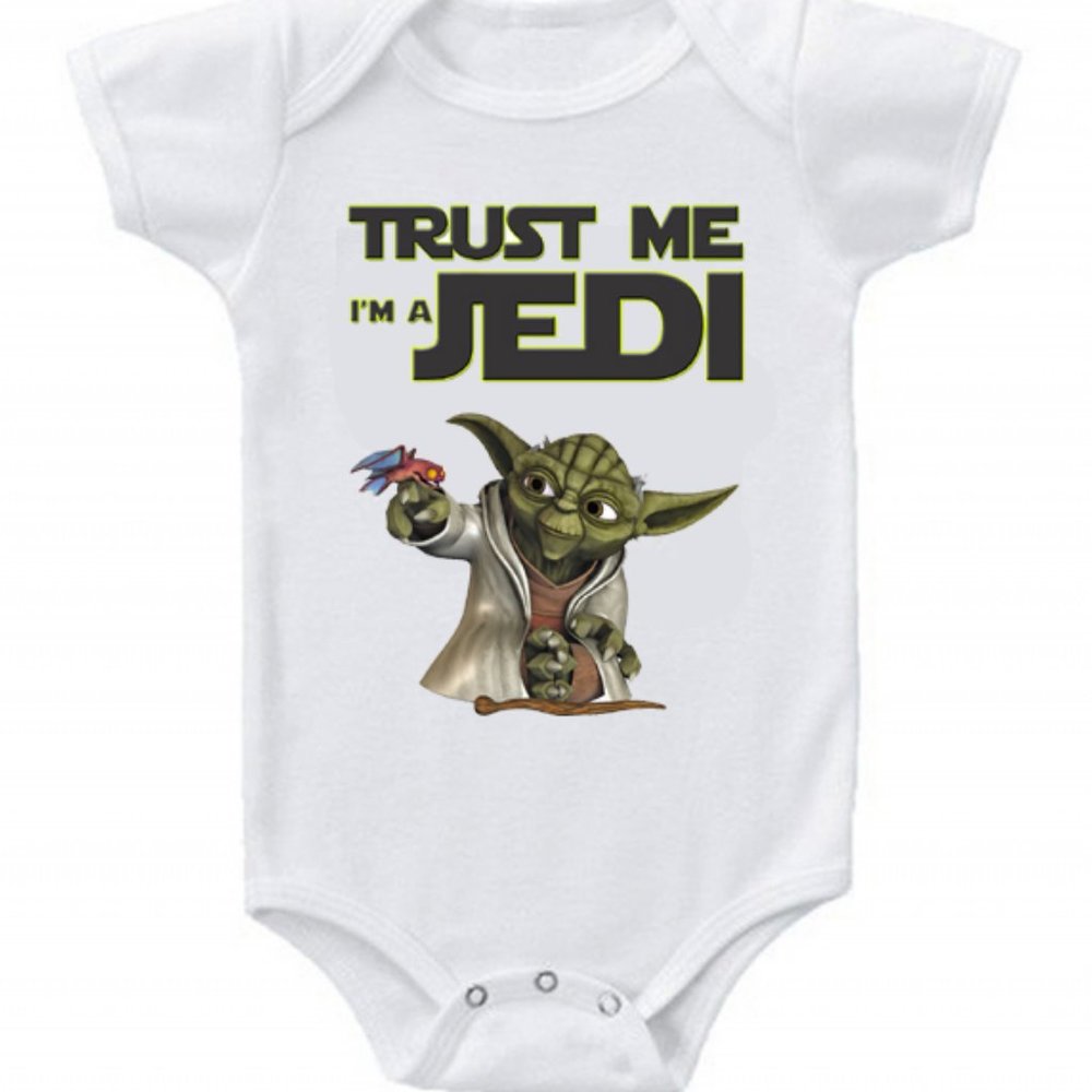Brand New Cute Baby Bodysuit Star Wars Jedi #3